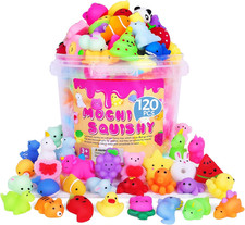 120 Pack Squishy Toys Mochi Squishy Bulk Squishys Party Favors for Kids