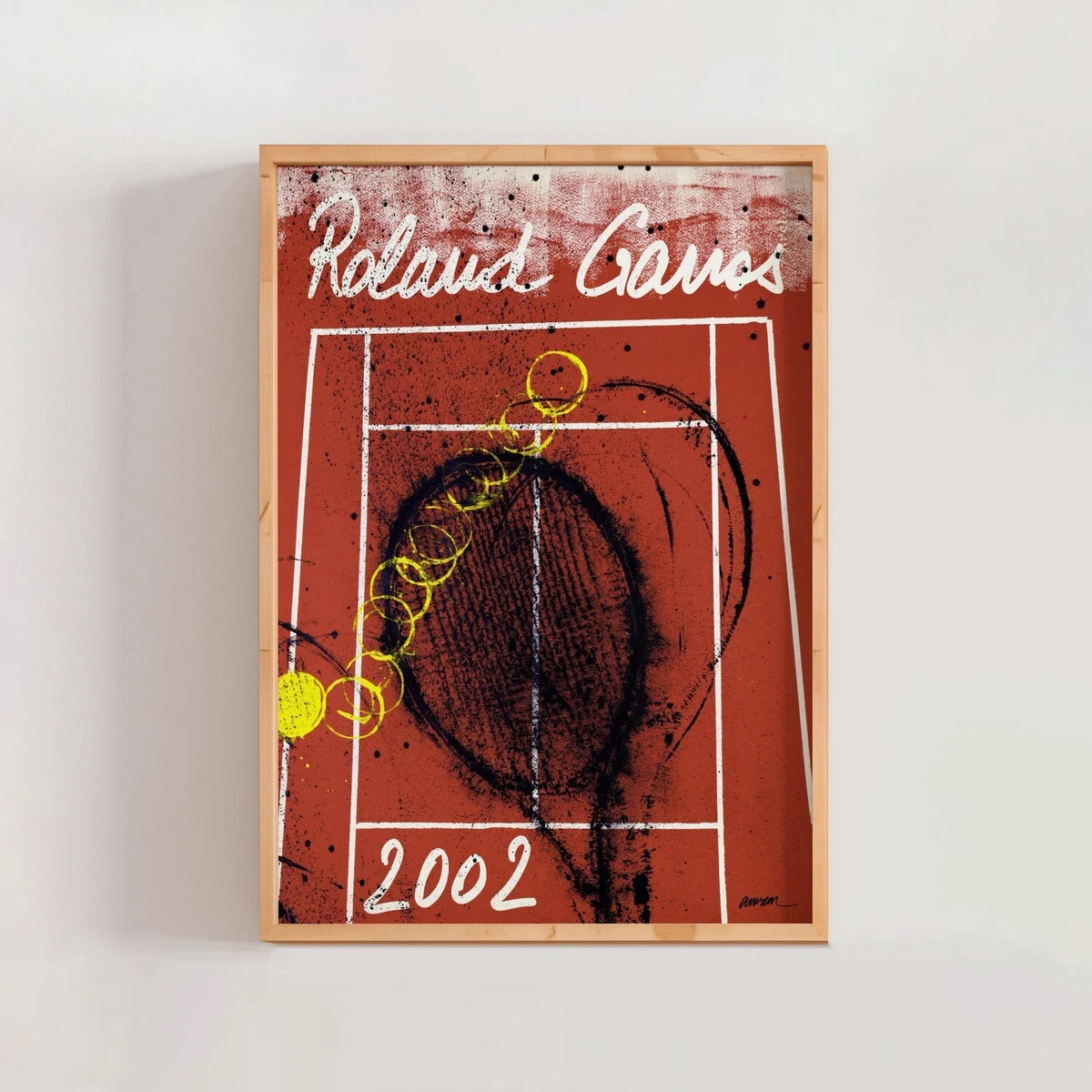 Affiche Officielle Roland Garros 2006 Par Gunther Forg – B-STOCK (pliures)