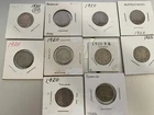 #23 Lot of 10 Buffalo Nickels 1920(8), 1920S, 1930.