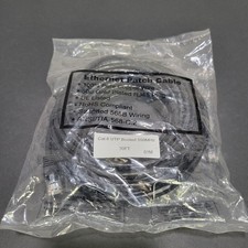 30 Ft Cat6 UTP Ethernet Network Patch Cable Black Booted 550MHz 01M