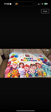 Cocomelon Birthday Single Duvet Cover Set Polyester Zip Machine Washable