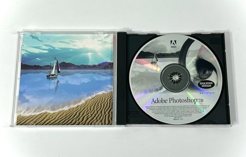 Adobe Photoshop 7.0 Education Mac Clean Disc Mint w/ Serial Numbers Authentic SP - Picture 2 of 4
