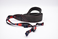 Gariz AT-DSLRCGR Alacantra Camera Strap, Charcoal Grey/Red Stitching