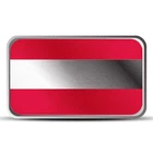 1 oz Austria Country Flag Silver Bar (Colored)