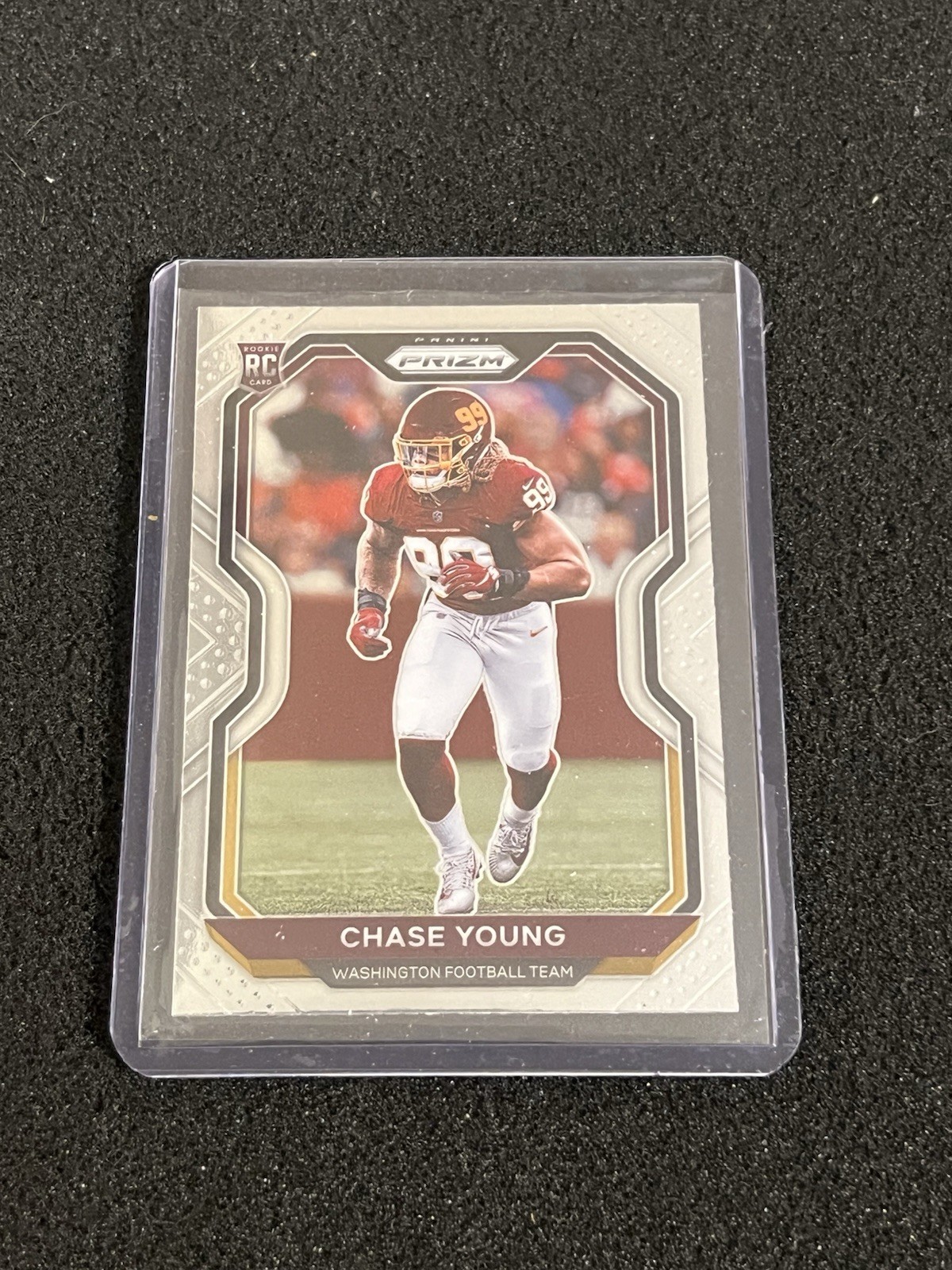 Chase Young 2020 Panini Prizm Rookie Card #383 Commanders