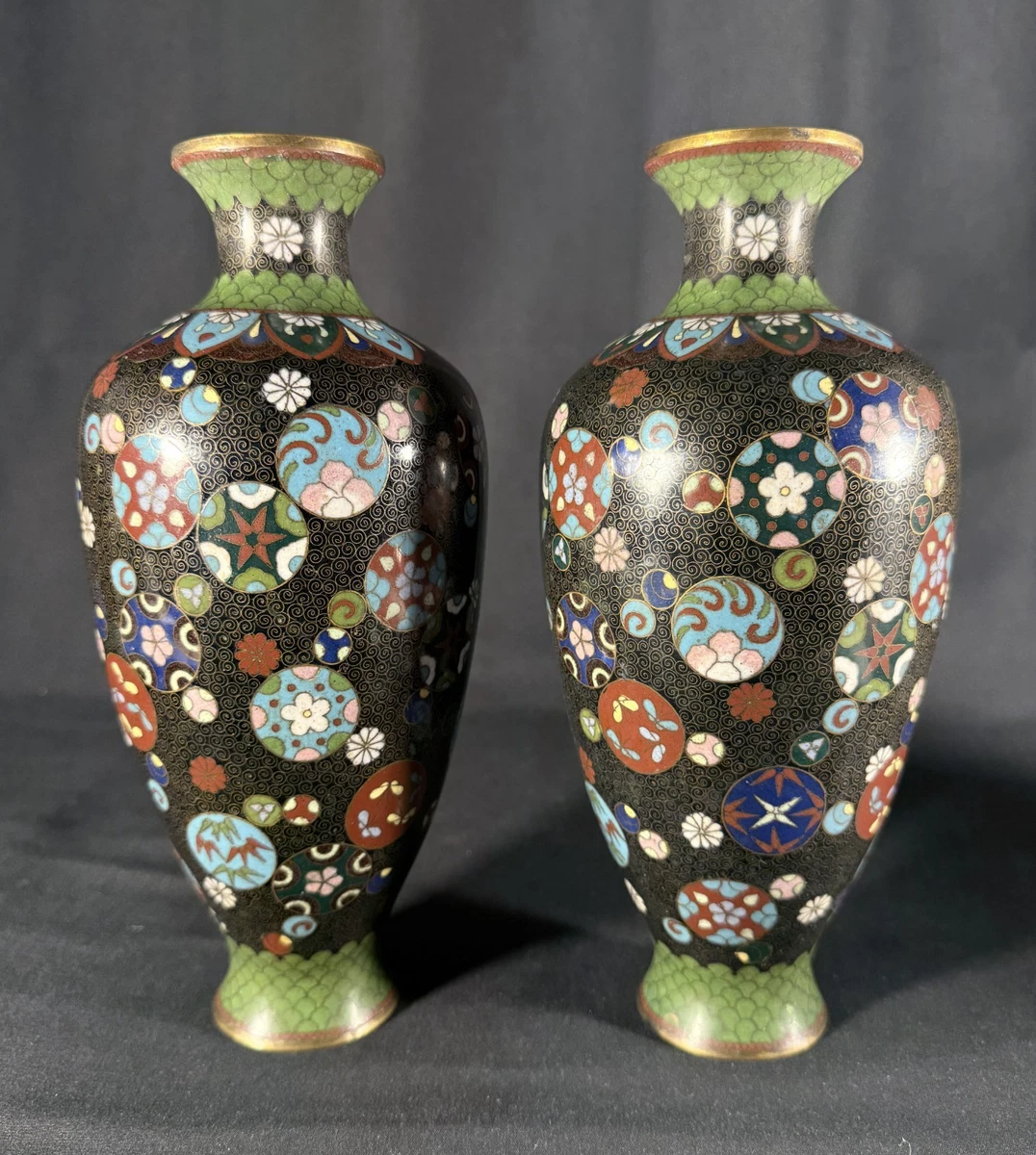 景泰蓝日本花瓶1850-1899 | eBay