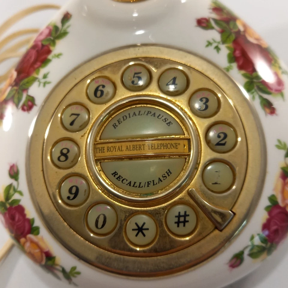 Vintage Royal Albert Old Country Roses Telephone Collectible Floral Untested - Image 3 of 4
