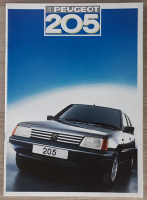 Peugeot 205 Range Prospekt 1987 - XE XL XR XLD GL GLD GR GRD GT XS CTi GTi