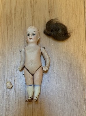 Antique Vintage French/German? 4509 Bisque Porcelain Mignonette Doll As-Is 4 