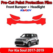8.5mil Precut Front Bumper Ppf Kit Film For Kia Soul 2017-2019