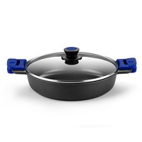Bra Advanced | Niedriger Kochtopf 24 Cm, Aluminiumguss Mit Antihaftbeschichtung,