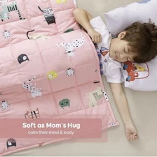  Weighted Blanket - 100% Cotton Weighted Blanket   36 x 48 inches