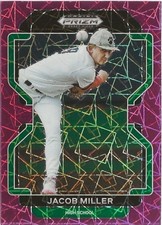 2022 Panini Prizm Jacob Miller Pink Prizm SP RC Miami Marlins