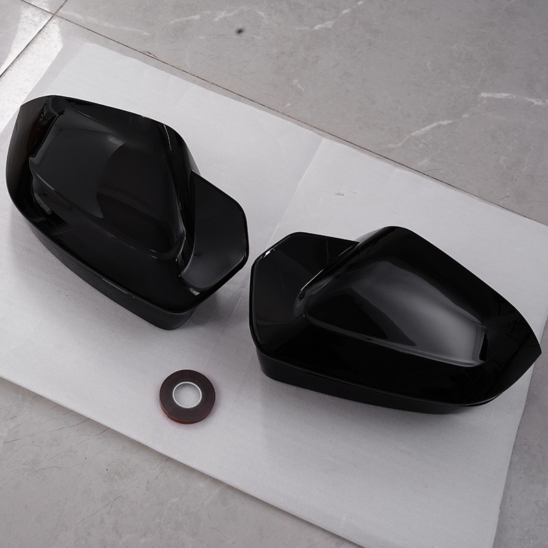 Black For BMW X3 G45 530i 540i i5 G60 Rearview Mirror Cover Overlay Accessories