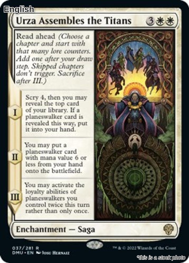 Magic Urza Assembles the Titans 37 Rare Dominaria United NM