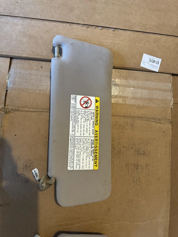 1998-2000 LEXUS LS 400 LS400 CONJUNTO DE VISOR SOLAR FRONTAL ESQUERDO E DIREITO FABRICANTE DE EQUIPAMENTO ORIGINAL - Imagem 2 de 4