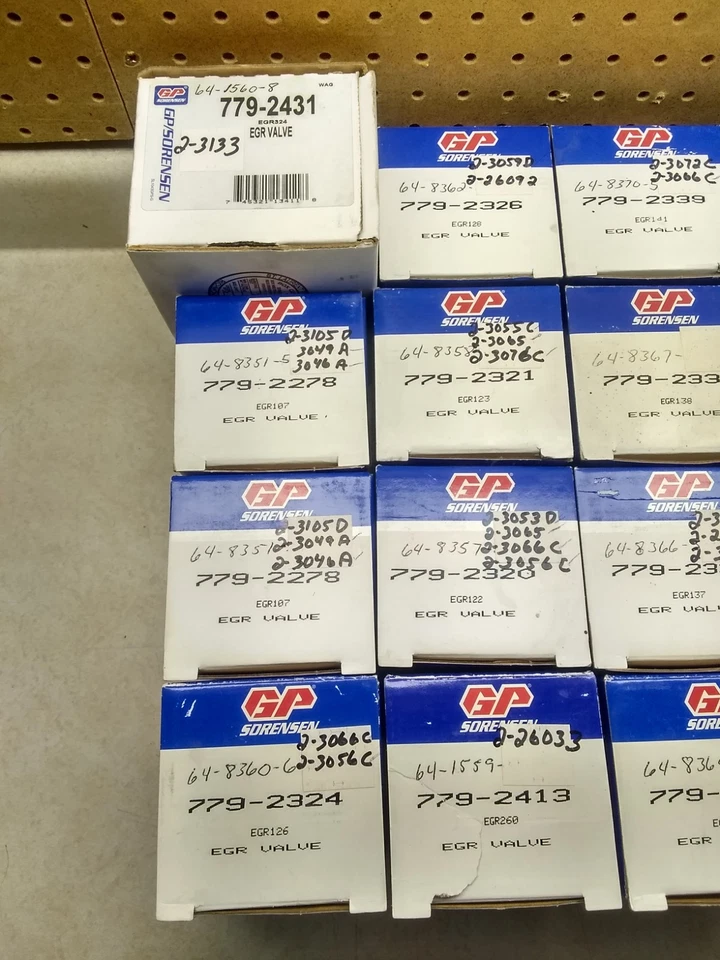 Válvulas EGR Sorensen GP de colección como nuevas, lote de (24), ¡¡hechas en EE. UU.!! Revendedores Look QQ!! Foto 4 de 4