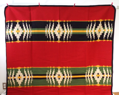 Pendleton Beaver State Banded Stripe Heritage Wool Blanket 64