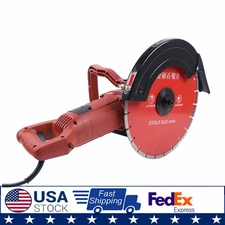 Electric 14 inch Circular Concrete Cut Off Saw Cutter Wet Dry Masonry Brick 3KW