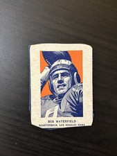 Bob Waterfield 1952 Wheaties Portrait Hand Cut Los Angeles Rams Hall of Fame HOF
