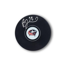 Boone Jenner Autographed Columbus Blue Jackets Hockey Puck