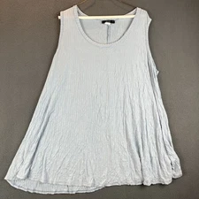 Ladie's NAIF Blue Tank Top Size 3x rayon/spandex blend 