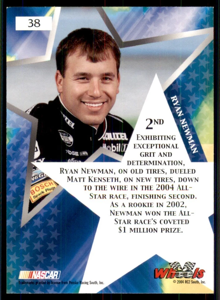 2004 Wheels American Thunder #38 Ryan Newman - Image 2 of 2