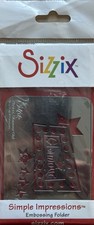 Sizzix Simple Impressions Embossing Folder 654324 Glamour Girl Stars So Girly