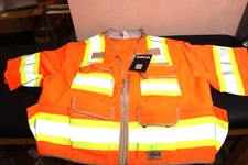 Seco 8365-62-FOR Hi-Vis Surveyor Vest Outlast Collar ANSI 2010 Class 3 -Size 3XL