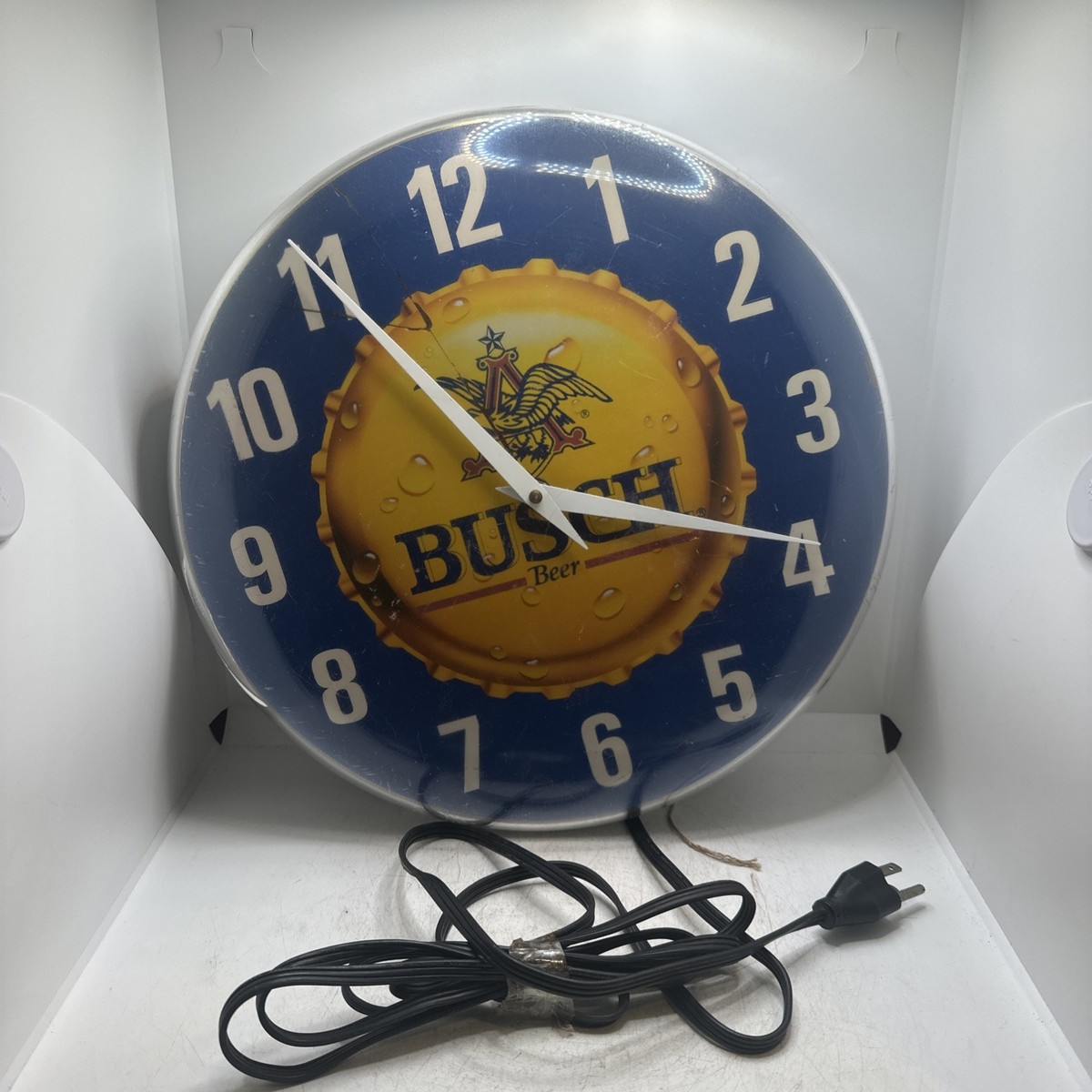 Vintage Collectible Busch Light Beer Clock Lights/Clock Not