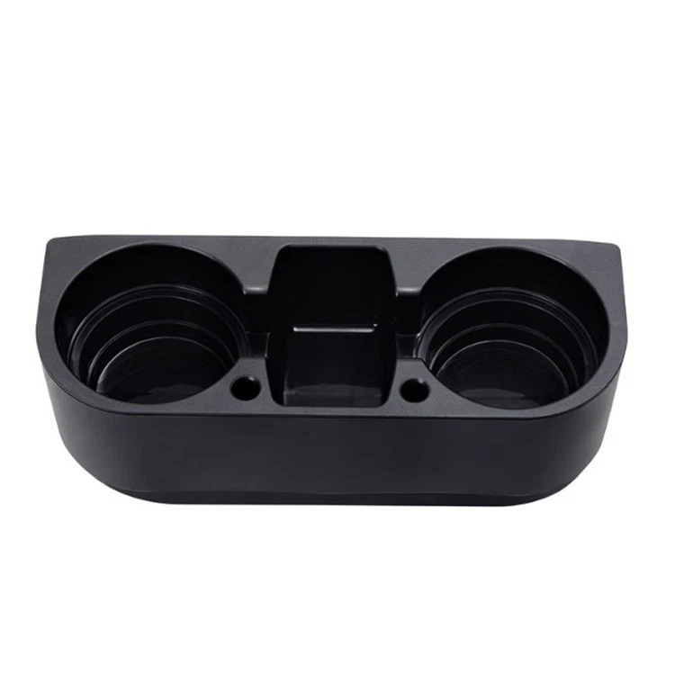 Black Drink Cup Holder Phone Pen Card Storage Box Holder Mount For Car Seat Gap - Image 3 of 4