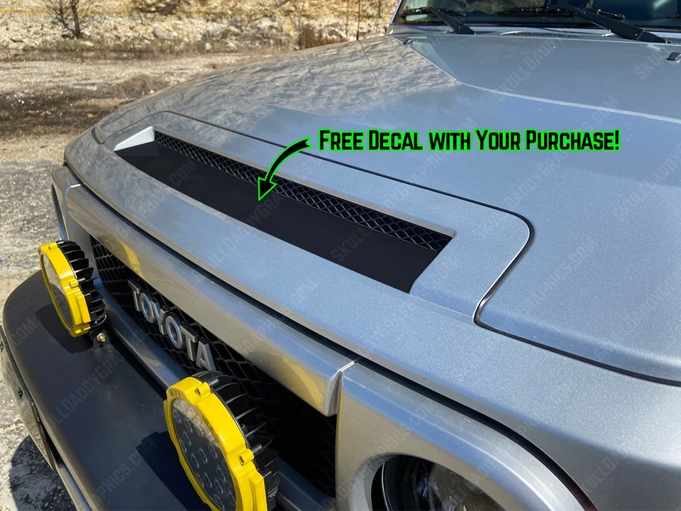Calcomanía envolvente de capó negro mate sólido compatible con Toyota FJ Cruiser 2007-2017 Foto 4 de 4