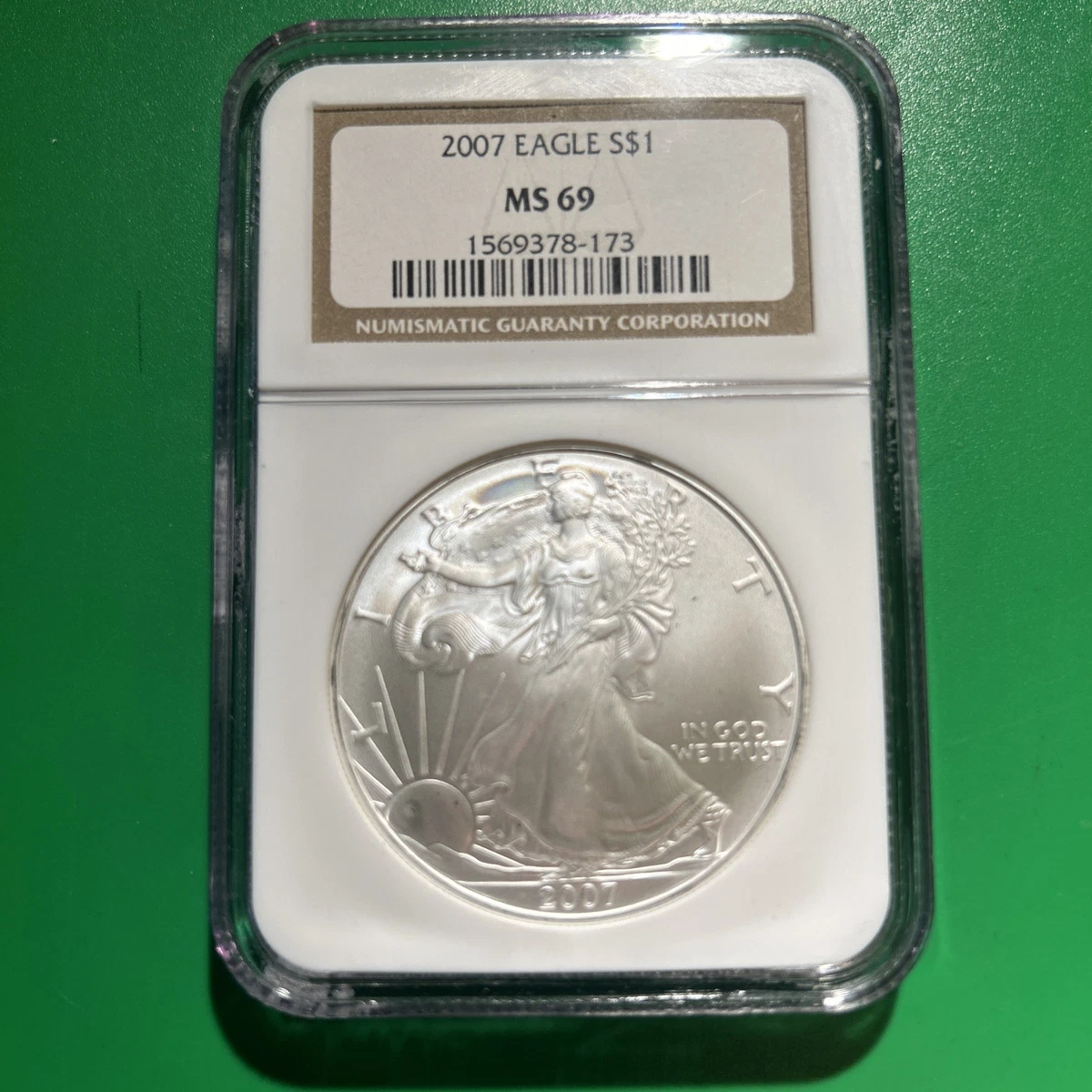 American Eagle MS 69 Graded 2007 Silver Bullion Coins for sale | eBay