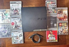 Bundle PlayStation 3 Slim CECH-2501B 320gb, 14 Games, RDR, GTA4, Assassins Creed