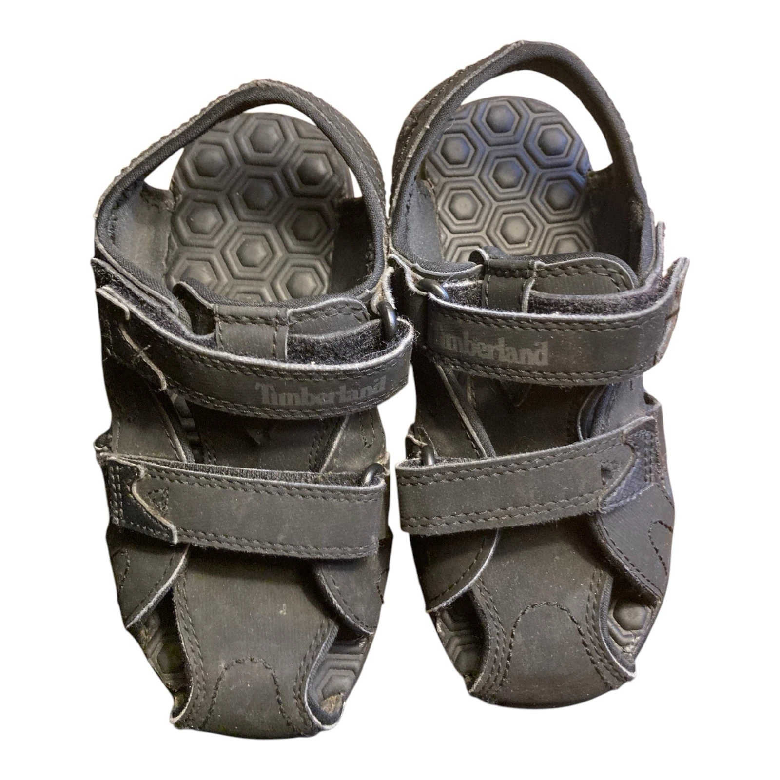 Sandalo Timberland bambino taglia 11 Adventure Seeker cinturino punta chiusa nero!