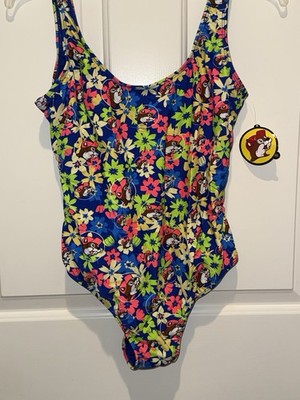 NWT Buc-ees Swimsuit Floral One Piece Women s Size Small S  Bucees Swim Suit NEW