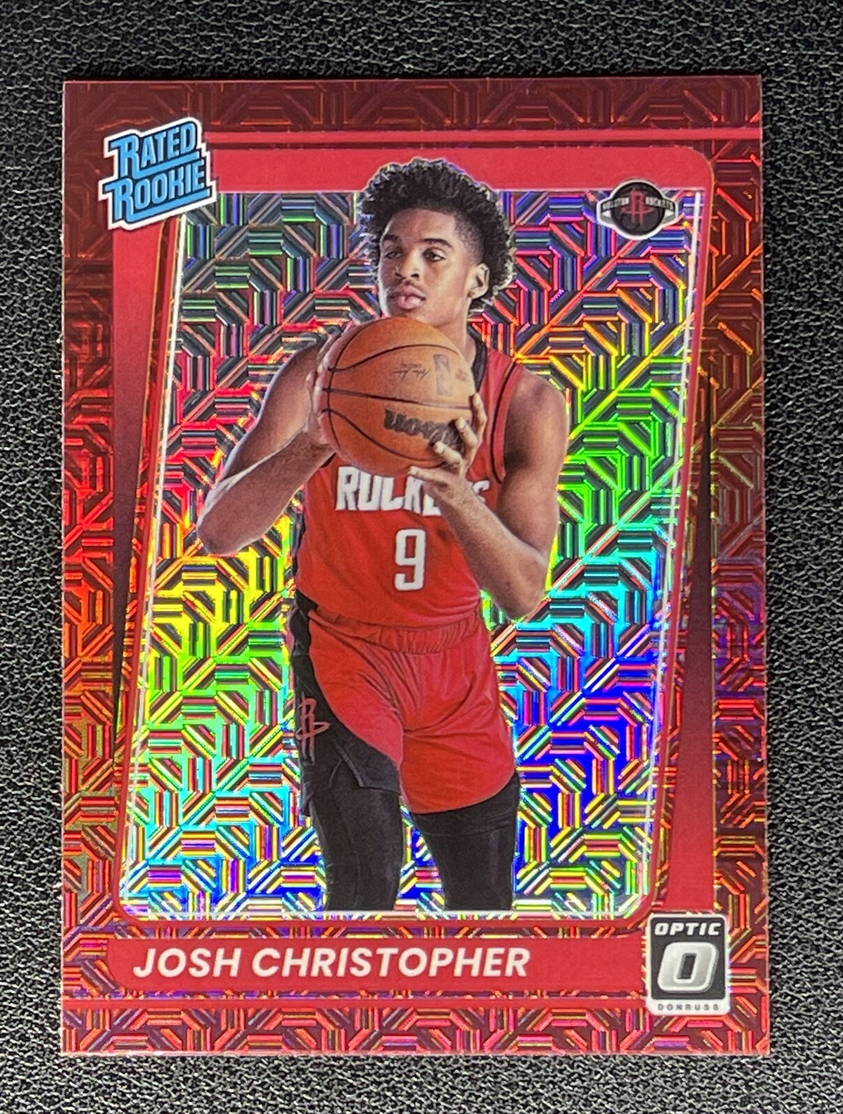 2021-22 Panini Donruss Optic Josh Christopher #200 Rated Rookie Choice Red Mojo*