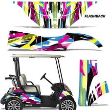 Cart Graphics Kit Decal Sticker For Yamaha Golf Cart 2007-2016 FLASHBACK