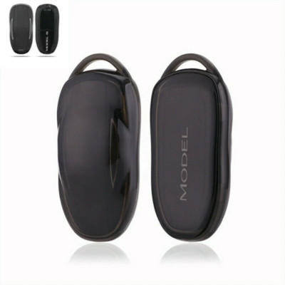 Tesla Model S, 3, Y, Soft TPU Key Fob Case Cover, Black