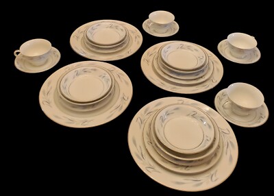 Complete 6 Piece Harmony House Diana 3836 Bone China Set Of 4