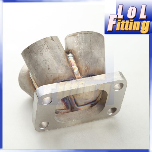 4-1 4 Cylinder Manifold Header Merge Collector Stainless Steel T25 T28 Flange - Picture 3 of 5