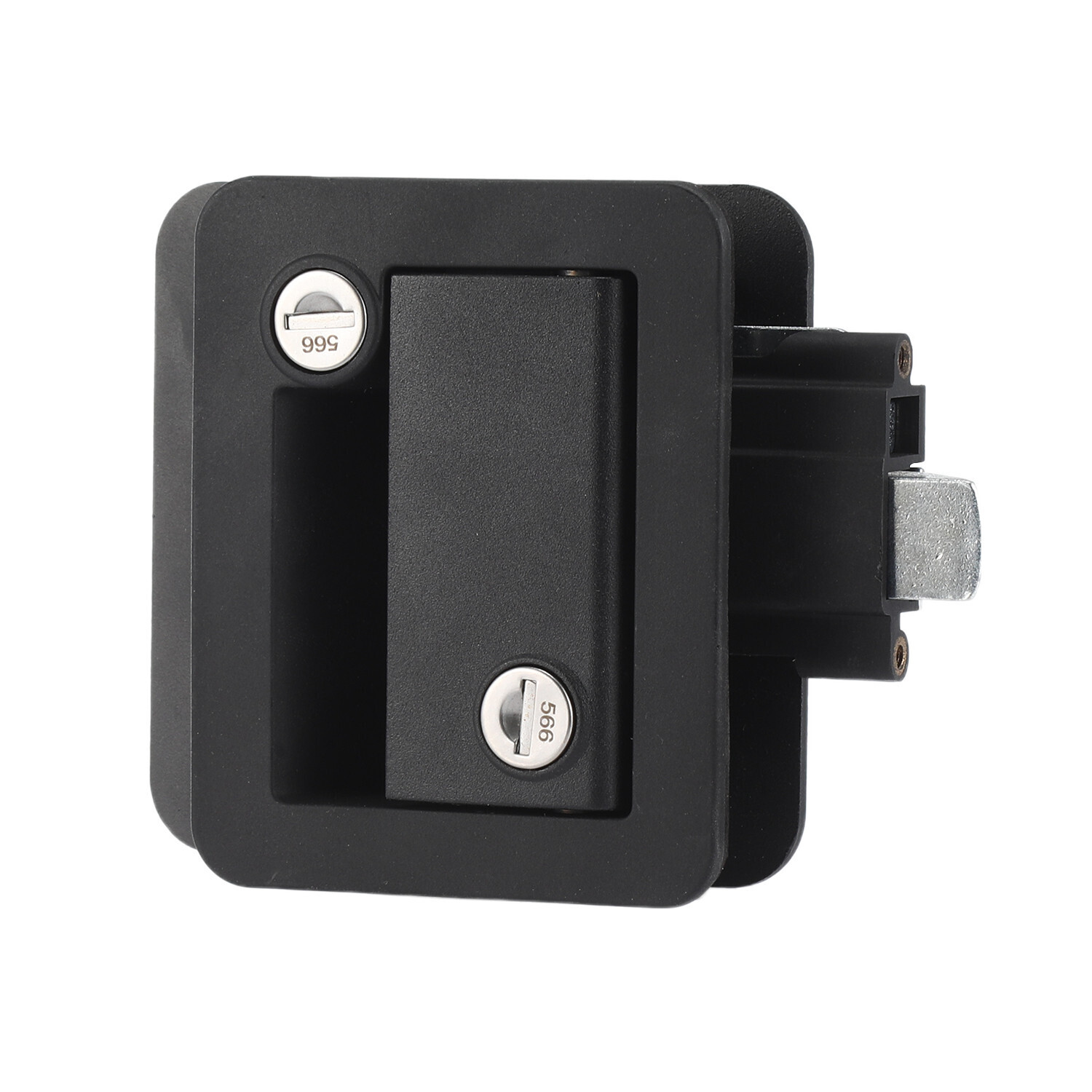 RV Entry Door Hardware 2-Pack White RV Entry Door Lock Latch Handle With Deadbolt Camper Trailer Door K 833605