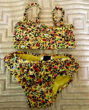 Baby Gap Girls 18-24 Months Floral Swimsuit Bathing Suit Two Piece Bikini Summer