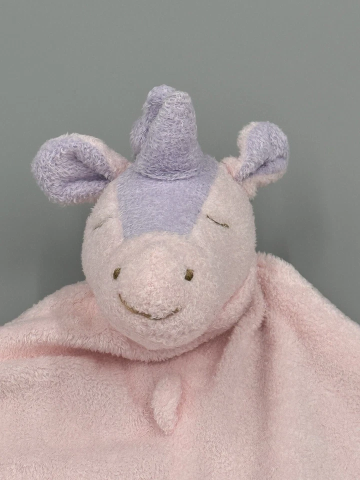 Angel Dear Unicorn Lovey Rosa Púrpura con Corazón Manta de Seguridad para Bebé Foto 2 de 4