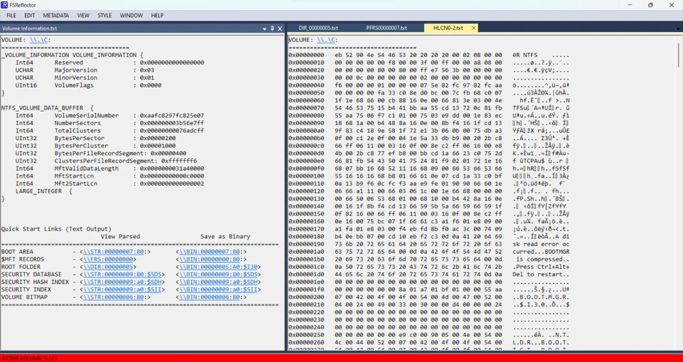 FSReflector para Windows - Análisis forense y recuperación de datos Foto 3 de 3