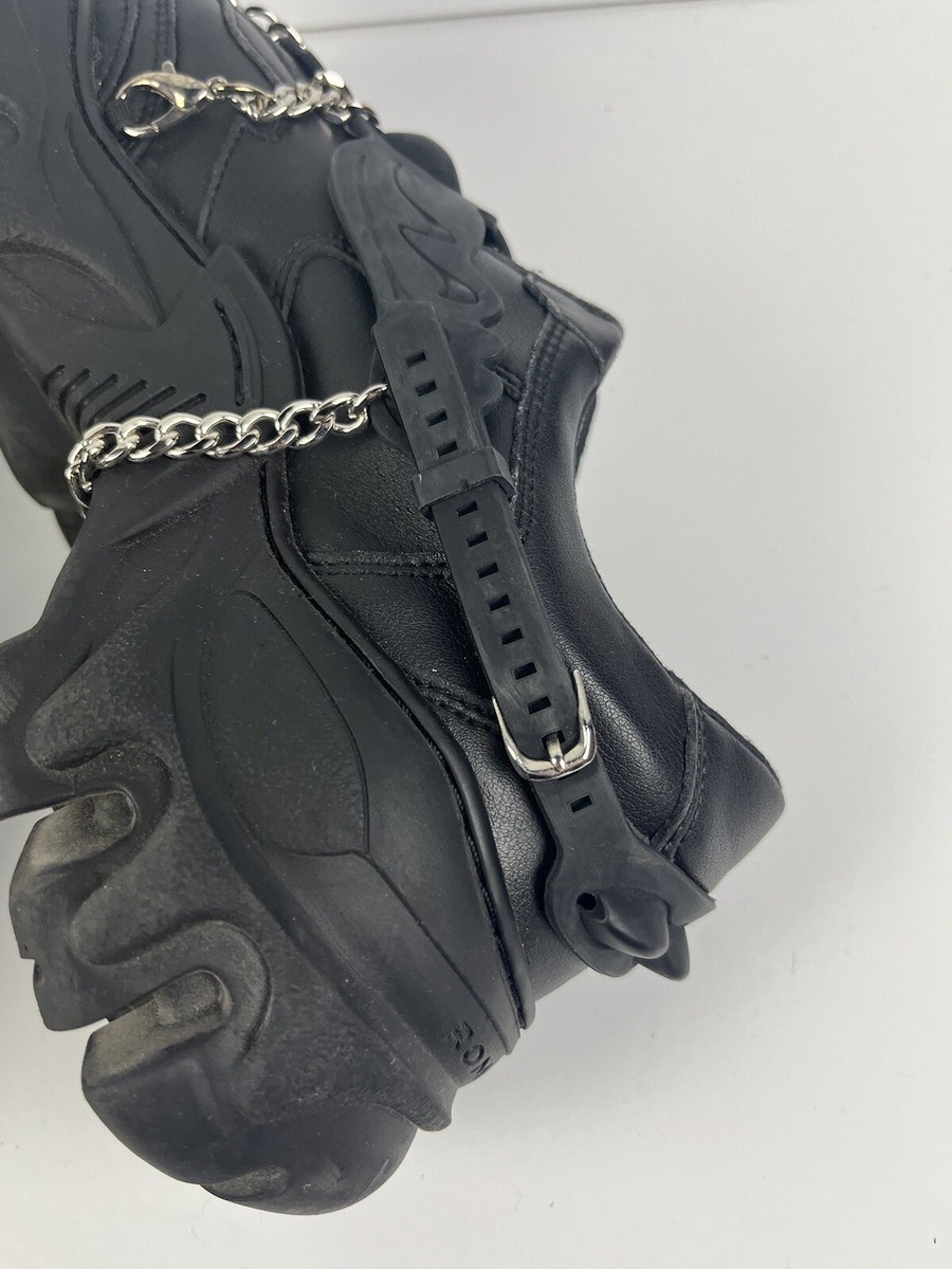 Rombaut Black Boccaccio Harness Chain Sneaker Size 43 IT, US