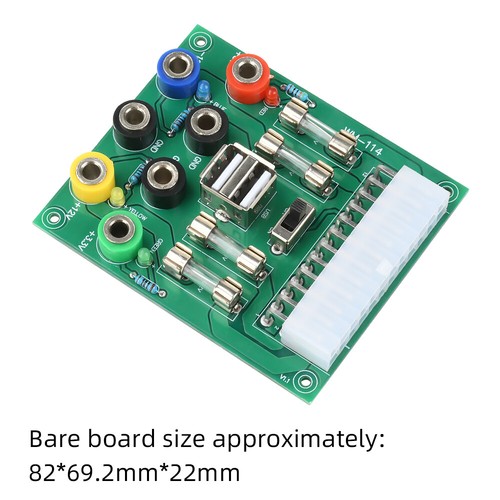 24/20Pin ATX Power Supply Bench Top Breakout Board Module Adapter For Computer - Afbeelding 13 van 18