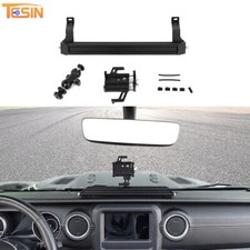 Metal Phone Holder, Dash Cellphone Mount For Jeep Wrangler JL  JT 2018 Black