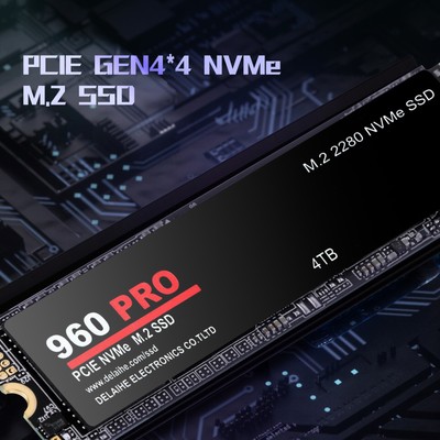 960 PRO 1/2/4TB PCIe 4.0 NVMe M.2 SSD High-Speed interne Festplatte universelle 