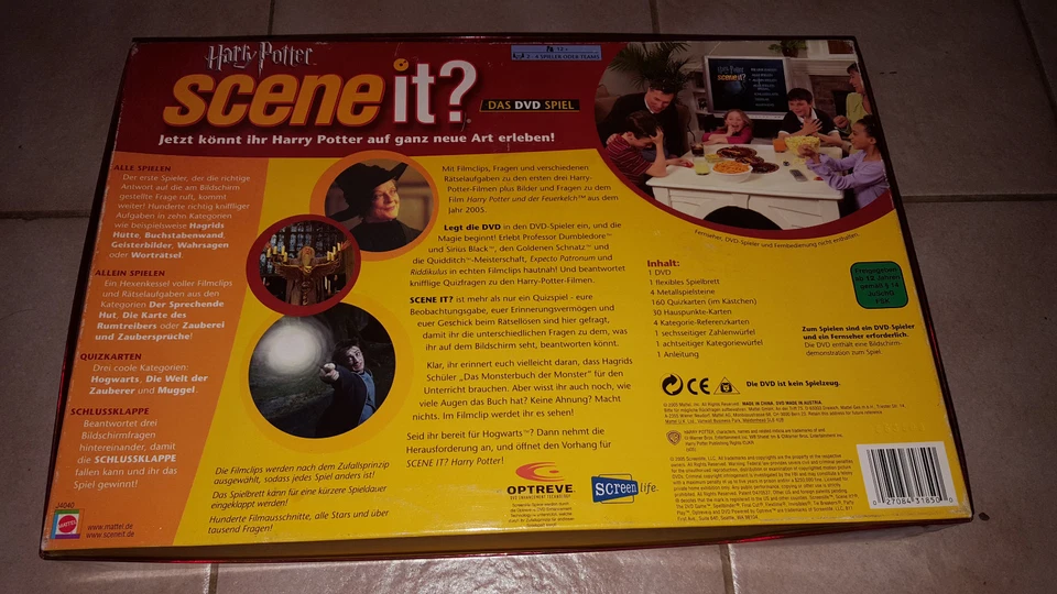 Harry Potter - Scene it? - 1. Edition - Das DVD Spiel - Komplett & TOP Zustand - Bild 2 von 2